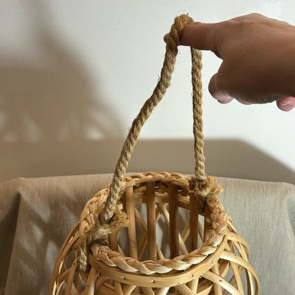 WAYFAIR Hanging Bamboo Candle or Plant Holder. - Picture 2 of 10